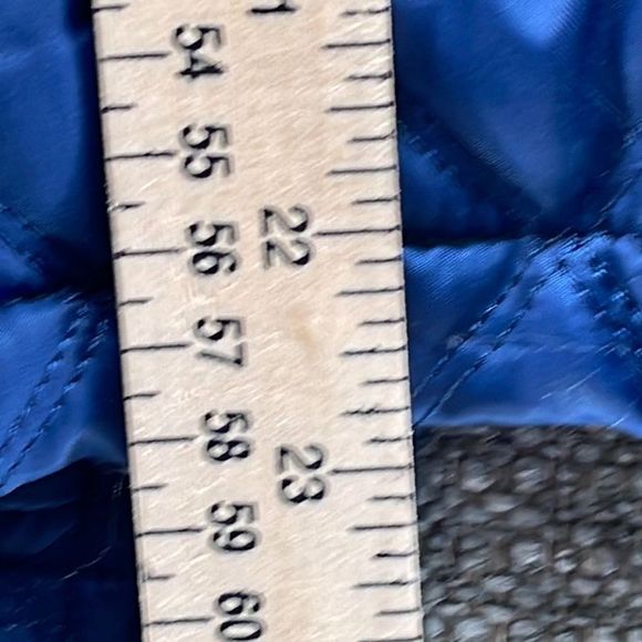 Marc New York Jacket Womans Large Blue Diamond Quilted Full Zip Warm Classic - Picture 5 of 10
